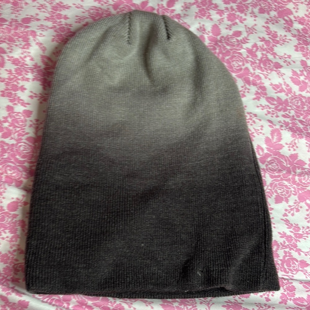Gradient Gray and Black Beanie